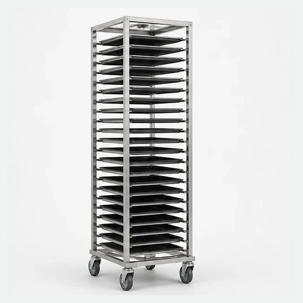 34x84 cm Poğaça-Simit Tava Arabası – Paslanmaz